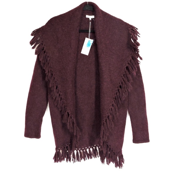 JOHNNY WAS ⚜ WOMEN'S PURPLE ALPACA FASHION CARDIGAN SIZE S